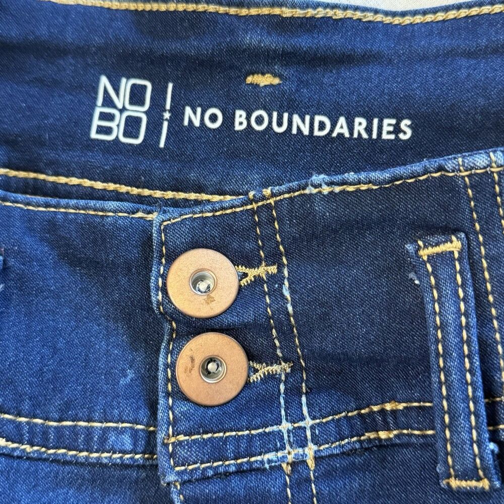 NOBO No Boundaries Juniors Size 9 Corset Skinny Jeans Cropped Cuffed - Picture 4 of 16